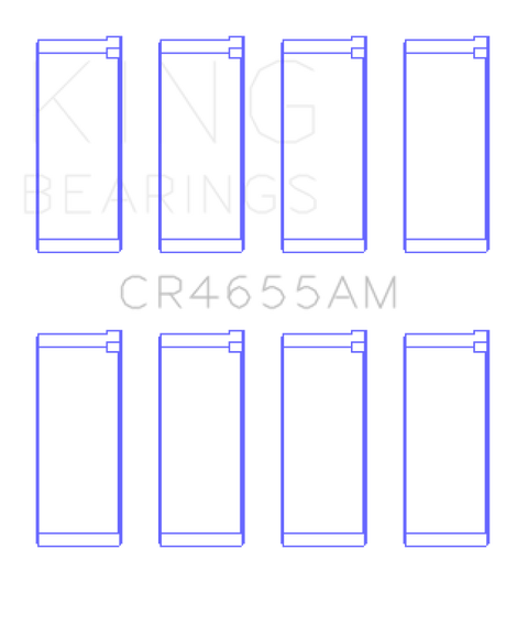 Ensemble de roulements de bielle King Engine Bearings Hyundai G4Ed/G4Ae/G4Ek/G4Fk (taille + 0,25 mm)
