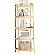 Foldable Bamboo Luggage Rack with Storage Shelf Walnut