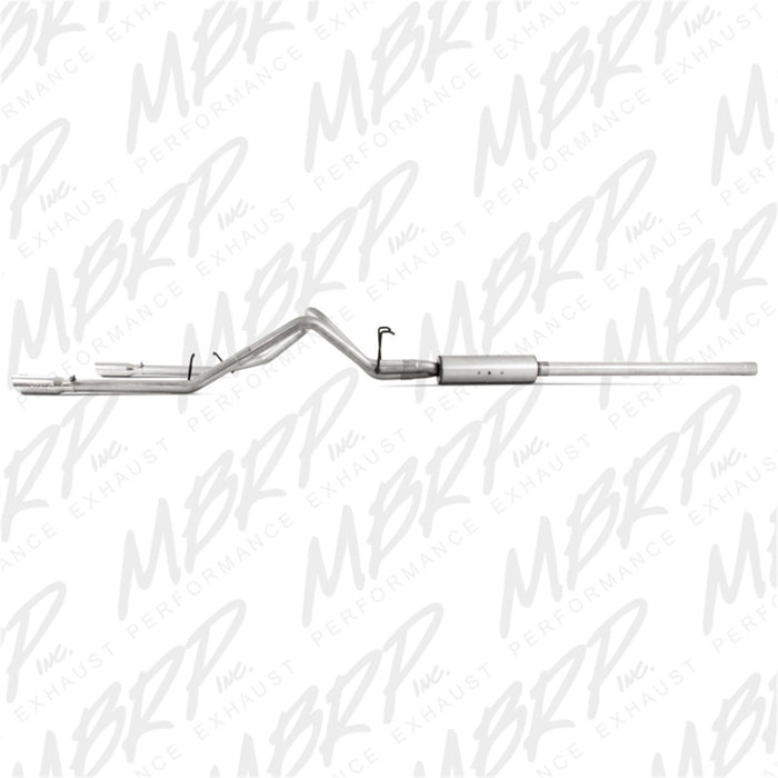 MBRP 2006-2008 Dodge Ram Hemi 1500 5.7L SC/CC-SB Cat Back Double Split Arrière