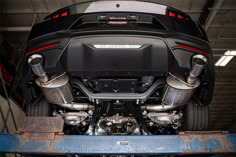 Corsa 24 Ford Mustang GT Conv. Xtreme Cat-Back Ex. Sys. 3.0in Double Ex arrière avec embouts de coupe droite de 4.5in