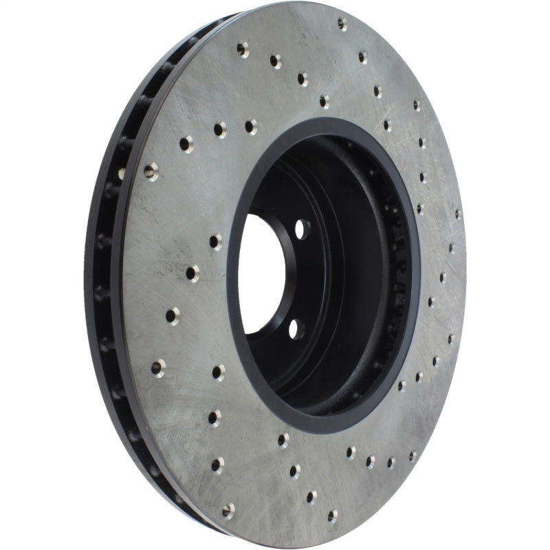 StopTech 09-10 BMW 535i xDrive SportStop Cryo Cross Drilled Front Right Rotor