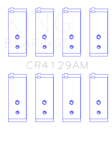 Jeu de roulements de bielle King Engine Bearings Toyota 18R/21R (taille +0,75 mm)