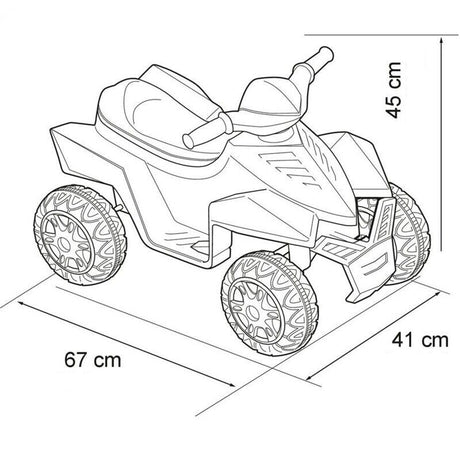 Feber Pink Quad Racy - 6V Battery Powered Ride-On