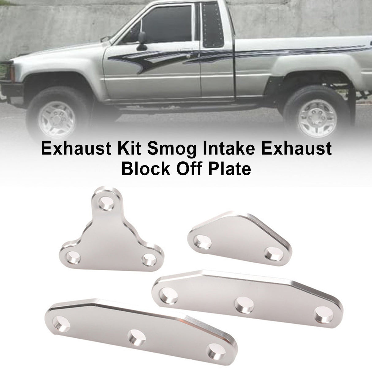 Toyota 20R 22RE EGR Smog Exhaust Intake Block Off Plate Set Air Plug