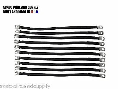 # 2 Awg HEAVY DUTY (10 pc @ 16") SOLAR TURBINE BATTERY BANK WIRE SET U.S.A MADE AC DC WIRE AND SUPPLY