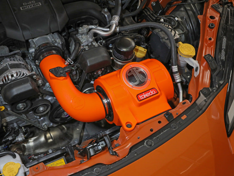 Système d'admission d'air froid aFe 22-23 Toyota GR86 / Subaru BRZ Takeda Momentum Pro 5R Orange Edition