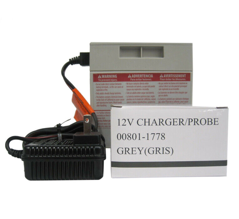 Fisher Price Genuine 12V Gray Battery and Charger Set for Power Wheels