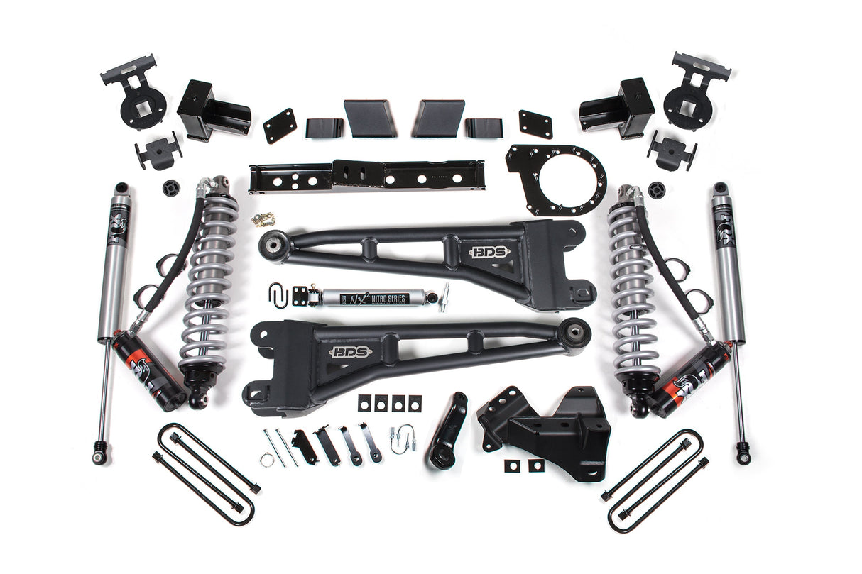 7 Inch Lift Kit w/ Radius Arm | FOX 2.5 Coilover Conversion - Performance Elite | Ford F350 Super Duty DRW (23-26) 4WD | Diesel BDS Suspension