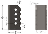 Flat Bottom Link Mount Bracket Single