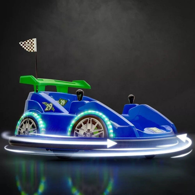 FLYBAR FUNPARK Racer BUMPER CAR Battery-Powered Ride On BUMPER CAR - Affordable Fun for All Ages!