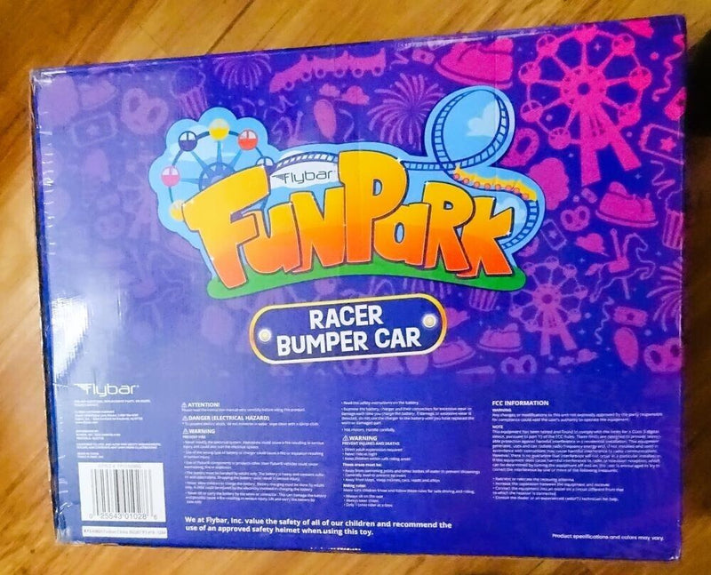 FLYBAR FUNPARK Racer BUMPER CAR Battery-Powered Ride On BUMPER CAR - Affordable Fun for All Ages!