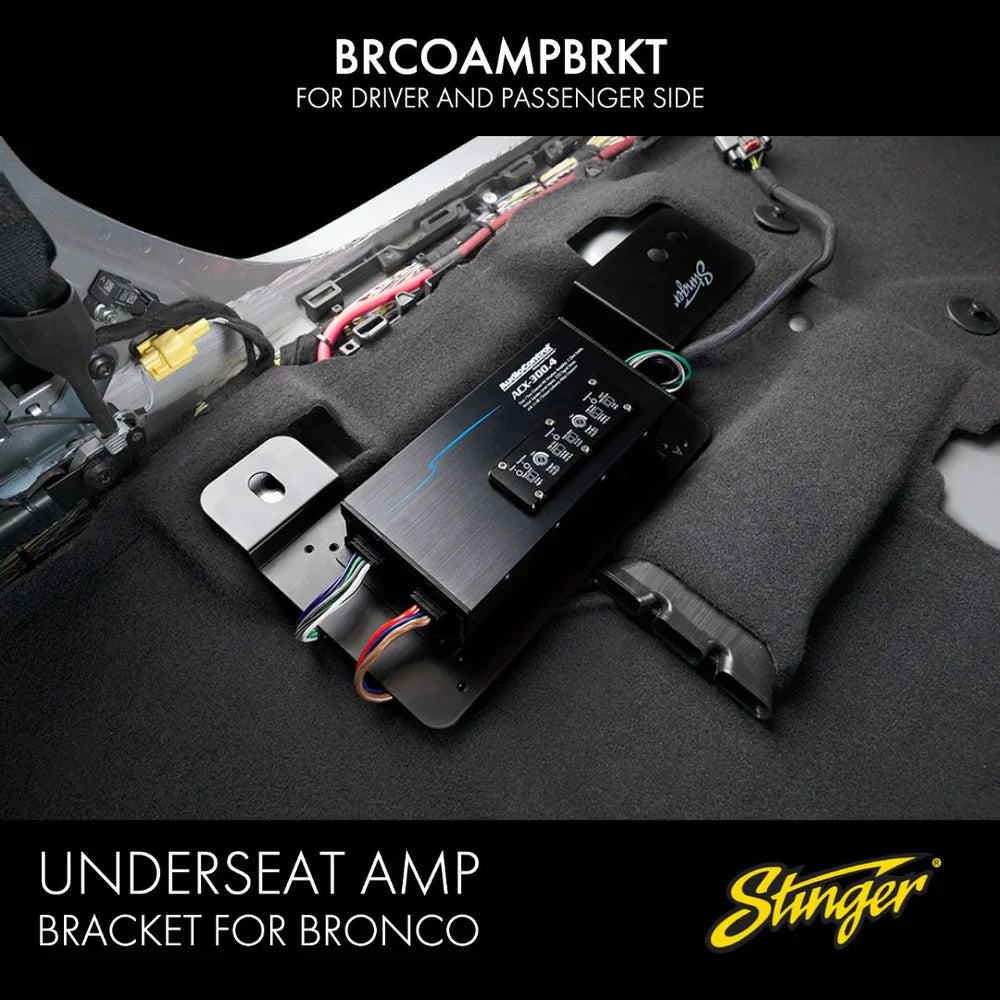 Stinger Under Seat Amplifier Mounting Bracket I '21- Current Ford Bronco