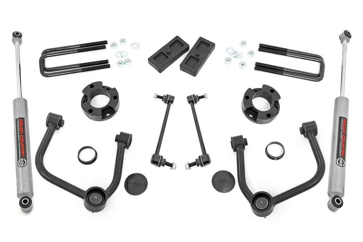 Rough Country 3.5 Inch Suspension Lift Kit Ford Ranger 2024-2026