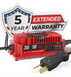 FORM 36V Golf Cart Charger for Club Car, EZGO & Yamaha with Crowfoot Plug - Lead Acid - PRO VERSION FORM Charge