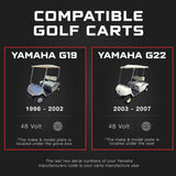 YAMAHA 48V Golf Cart Charger - G19 & G22 - 48V 15A Lithium, LiFePO4, Lead Acid, AGM FORM Charge