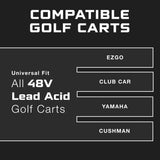 48 Volt Onboard Battery Charger - 48V 15AMP Lithium, LiFePO4, Lead Acid, AGM Battery Charger FORM Charge