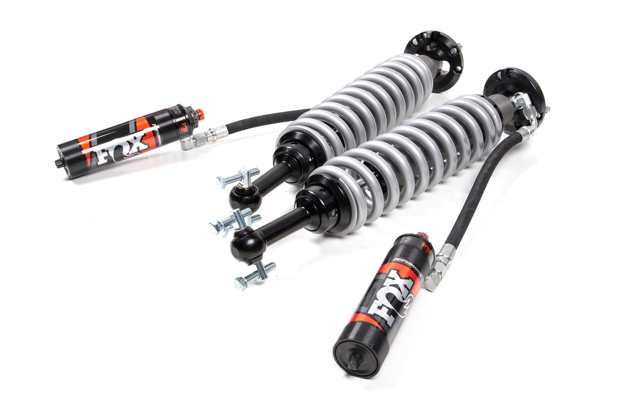 FOX 2.5 Coilover Shocks w/ DSC Reservoir Adjuster | 4 Inch Lift | Performance Elite Series | Ford F150 (15-25) 4WD FOX