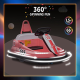 Fun and Safe 6V Electric Bumper Car for Toddlers Ages 1.5-6 Years