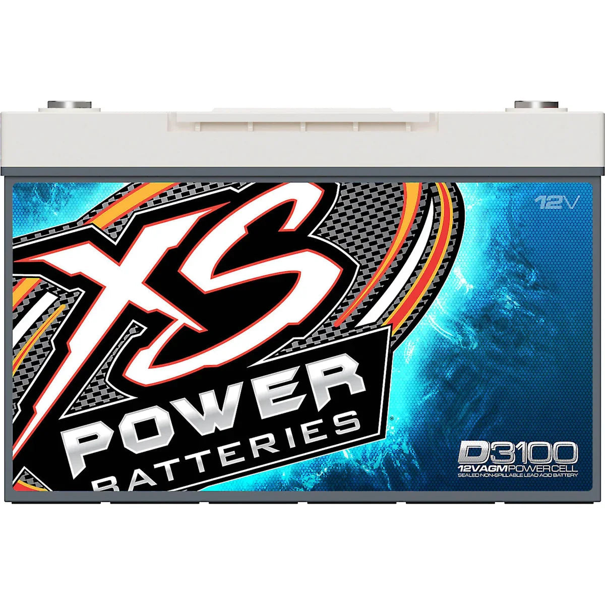 XS Power D3100 12V Group 31 AGM 5000 Amp Battery w/ FREE 580 Top Post Terminals XS Power