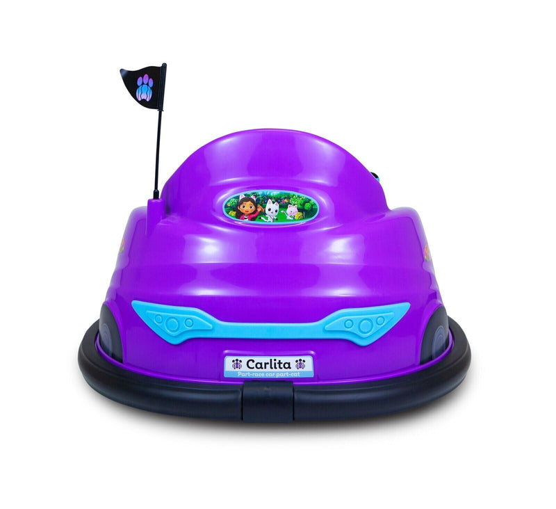 Gabby's Dollhouse Electric Bumper Car - 6V Battery Powered Ride On