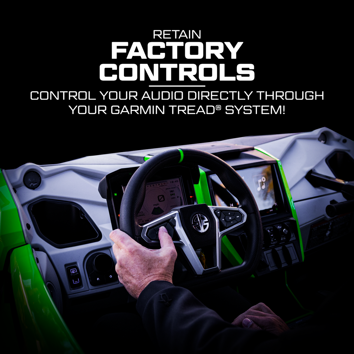KAWASAKI® TERYX H2 GARMIN TREAD® Elite Stage 8 Stereo Kit | UTVS-H2-S8-GRM UTV Stereo