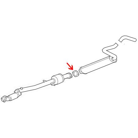 Mid Pipe to Catback Gasket