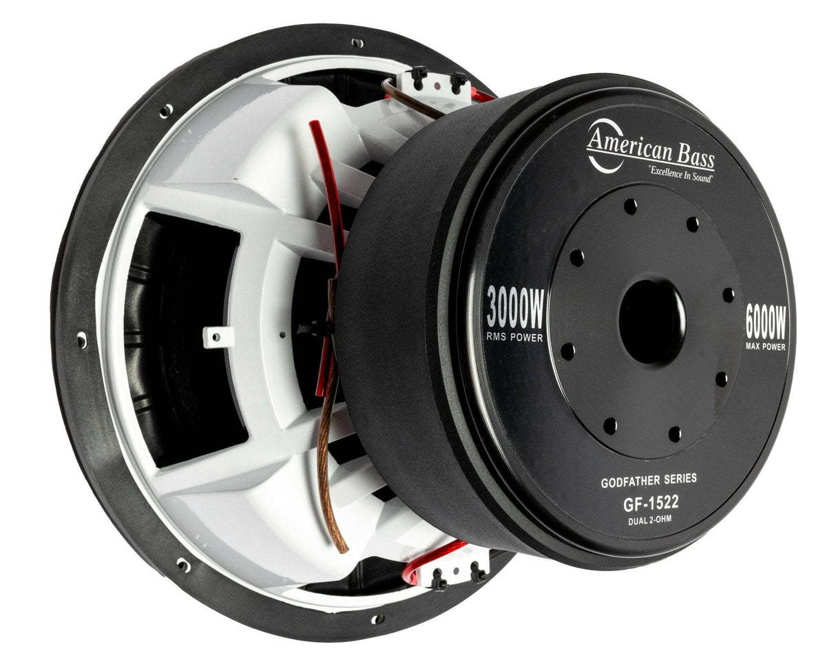 Godfather 15″ Car Subwoofer | 3000 Watts RMS | Dual Voice Coil 1 Ohm or 2 Ohm