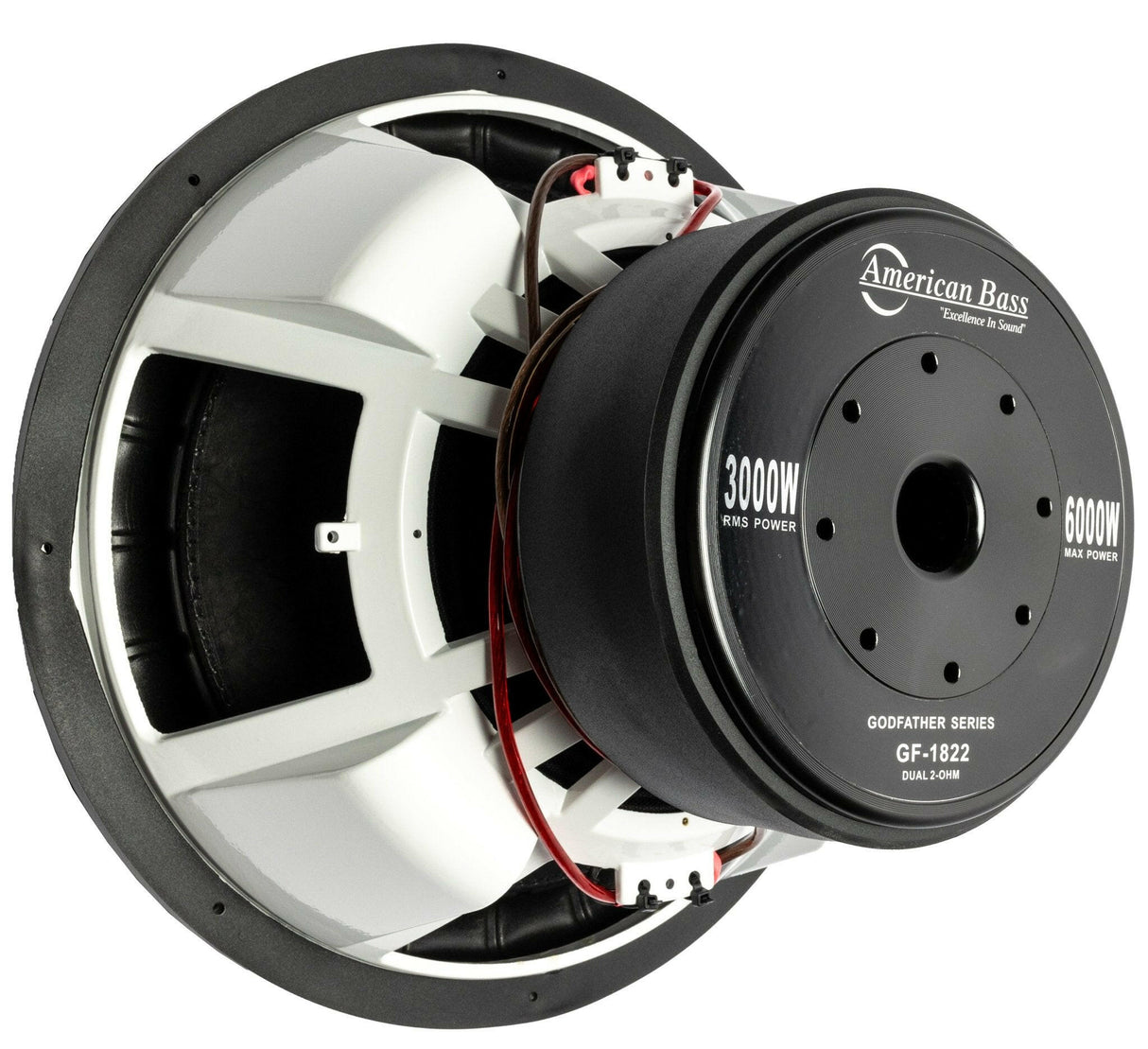 Godfather 18″ Car Subwoofer | 3000 Watts RMS | Dual Voice Coil 1 Ohm or 2 Ohm