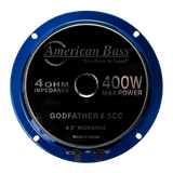 Godfather 6.5 Carbon Cone Midrange Speakers | 200 Watts (Pair)