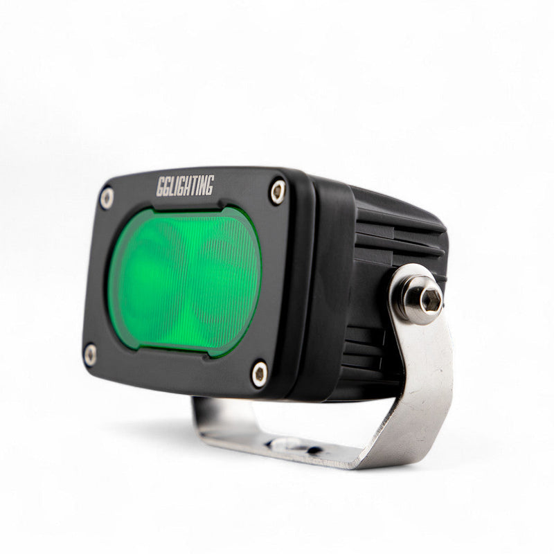 GP10 Flood Offroad LED Pod Green by GG Lighting