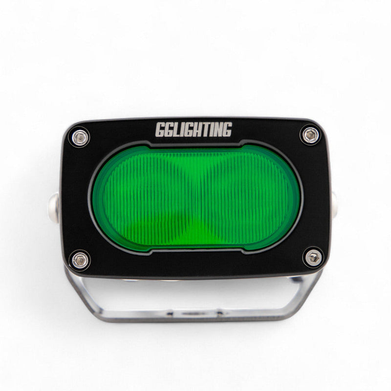GP10 Flood Offroad LED Pod Green by GG Lighting