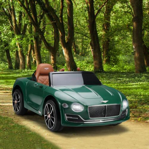 Green Bentley Kids Ride-On Car with Parental Remote Control - 12V, 2 Speed, Ages 3-6