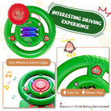 Green Electric Kids Train Toy with Unique Design and Stickers