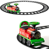 Green Electric Kids Train Toy with Unique Design and Stickers