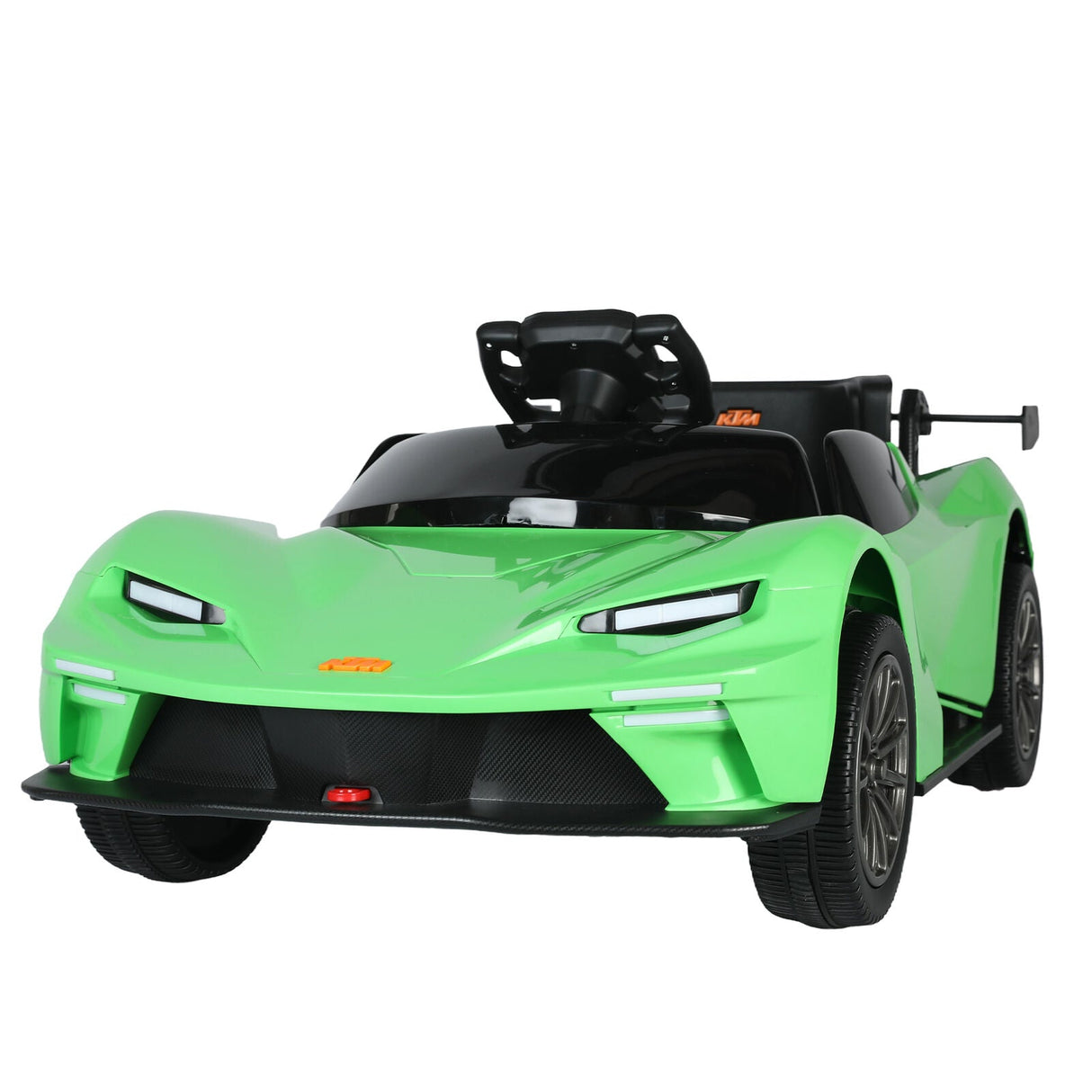 Green Electric Ride-On Car with Remote Control, MP3 Player, and 3 Speed Options for Kids