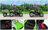 Green Electric Tractor with Trailer Ride-On Toy for Toddlers (12V) - Remote Control Included