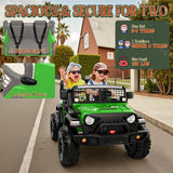 2-Seater Electric Ride-On Jeep for Kids with LED Lights and 24V Battery MagicCars