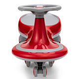 Gymax Kids' Red Wiggle Car with Flashing Wheels - Fun Ride-on Toy for Toddlers and Kids