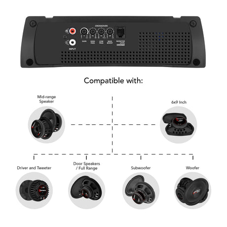 Taramps HD 3000 1 OHM + TS 400x4 2 OHM Car Audio Amplifier COMBO Taramps USA