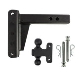 Heavy Duty 4” Drop/Rise Hitch 2" Box Steel Shank