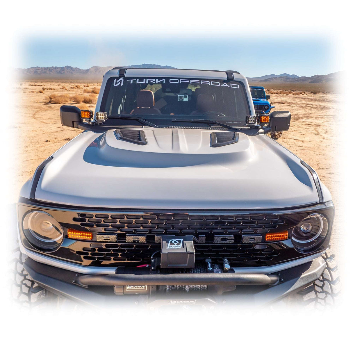 Heat Extraction Fiberglass Hood for Ford Bronco Turn Offroad