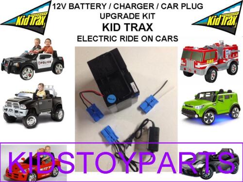 High Performance 12V Battery Charger & Car Plug for Kid Trax Ride-On Vehicles