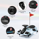 High-Speed Drift Ride-On Car for Kids with Music and LED Lights - 24V