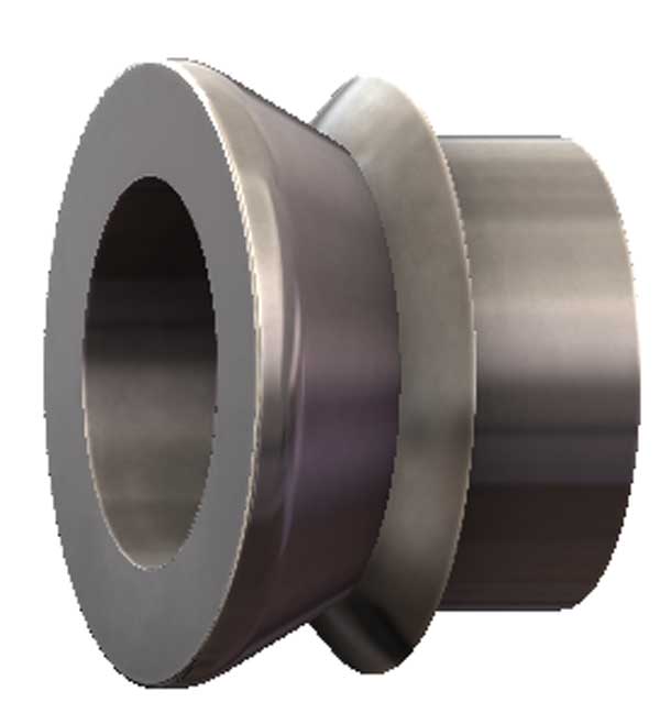 1/2" to 3/8" High Misalignment Spacer Zinc Plated Steel 1-3/8 Inch Mounting Width