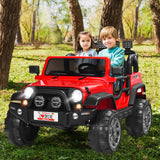 HoneyJoy 12V 2-Seater RC Electric Truck for Kids with Storage - Red