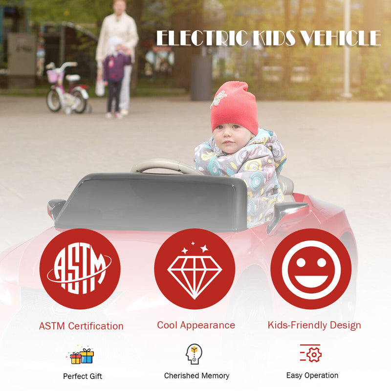 HoneyJoy 12V Kids Ride on Car Lexus LC500 Licensed Electric Vehicle with Remote Control - Red