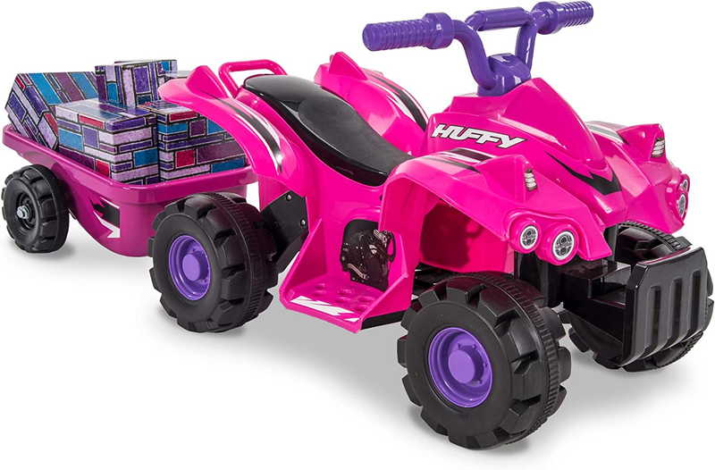 Hot Pink Mini Quad Electric Ride on Car for Kids