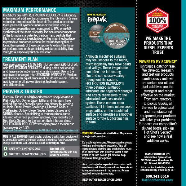 Hot Shot's Secret FR3 Friction Reducer