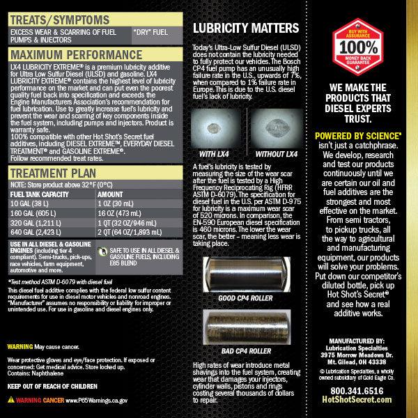 Hot Shot's Secret LX4 Lubricity Extreme