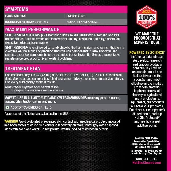 Hot Shot's Secret Shift Restore Protectant + Cleaner